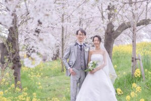 熊谷　写真館　フォトスタジオ　　ブライダル　ウェディング　ドレスレンタル　カラードレス　ウェディングドレス　フォトウェディング　ウェディングフォト　家族婚　カラードレス　白無垢　桜ロケーション